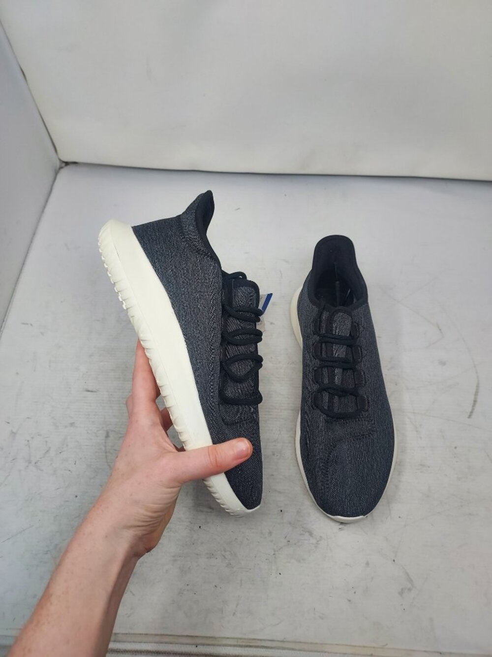 Adidas WOMENS Tubular Black Grey Sock Sneaker